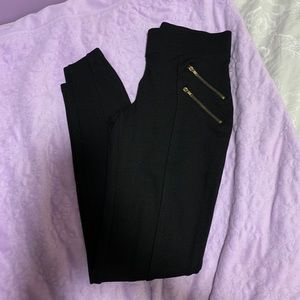 Zara Zipper High-Rise Pants